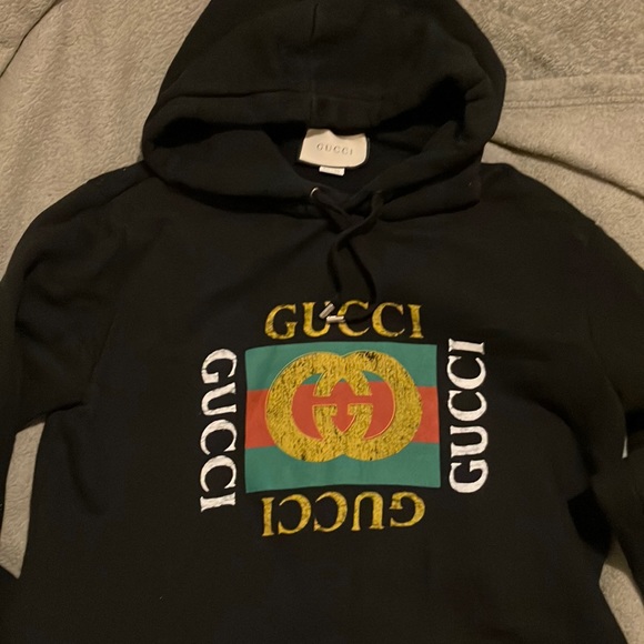 Gucci distressed hoodie Clearance